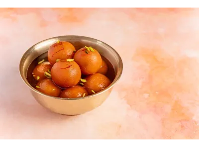 indian sweet gulab jamun by gangour